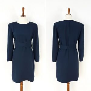 Vintage Tarquin Ebker | Couture Silk Dress - Navy